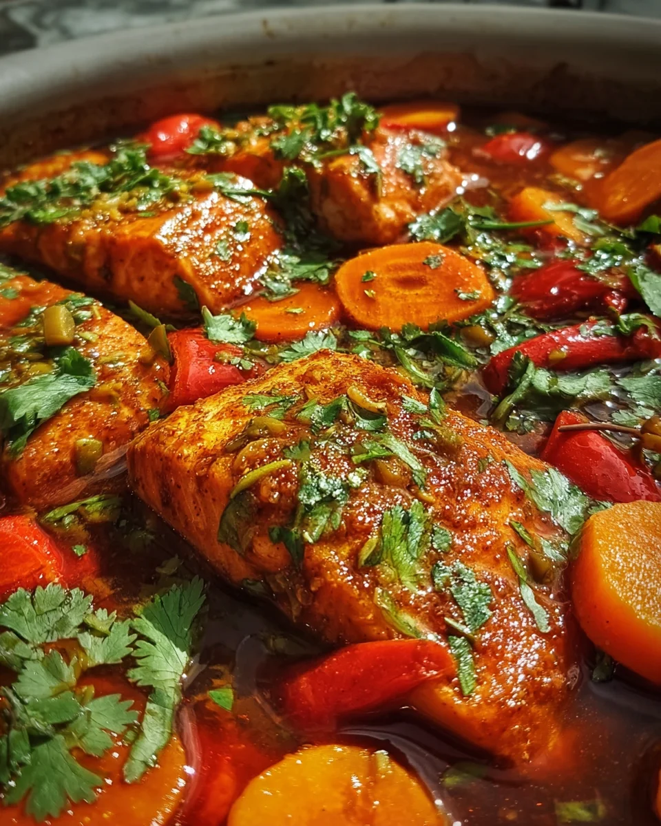 Classic Spicy Moroccan Fish in Rich Sauce