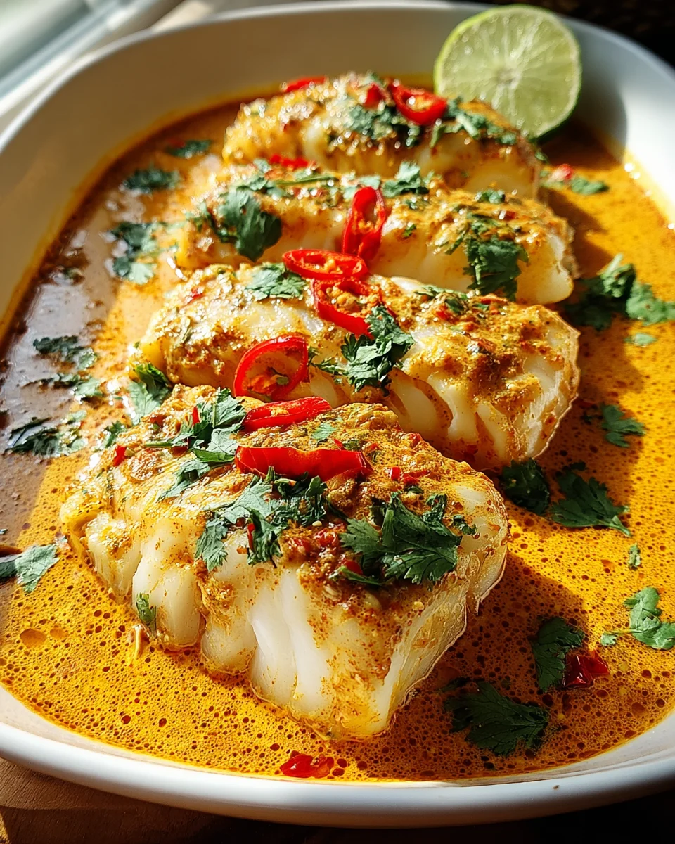Coconut Curry Baked Cod
