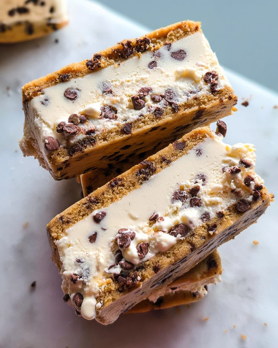 Cookie Dough Vegan Ice Cream Sandwiches (Easy + No-Bake!)