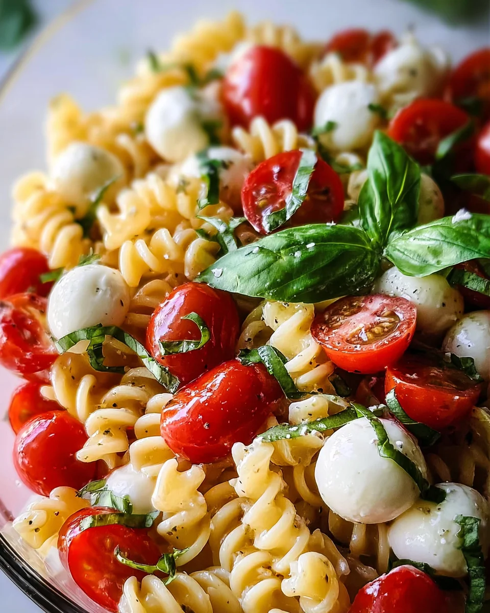Creamy Caprese Pasta Salad 18 Creamy