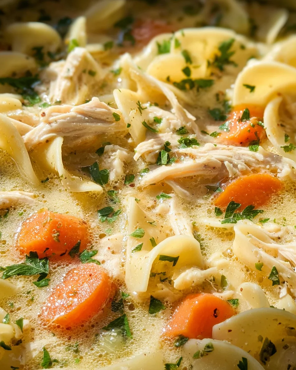 Creamy Chicken Noodle Soup Recipe