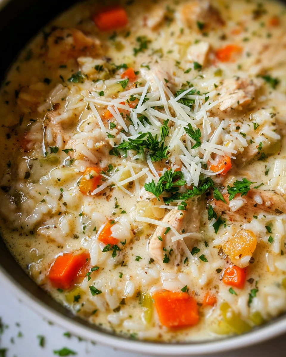 Creamy Chicken and Rice Soup 22 Creamy
