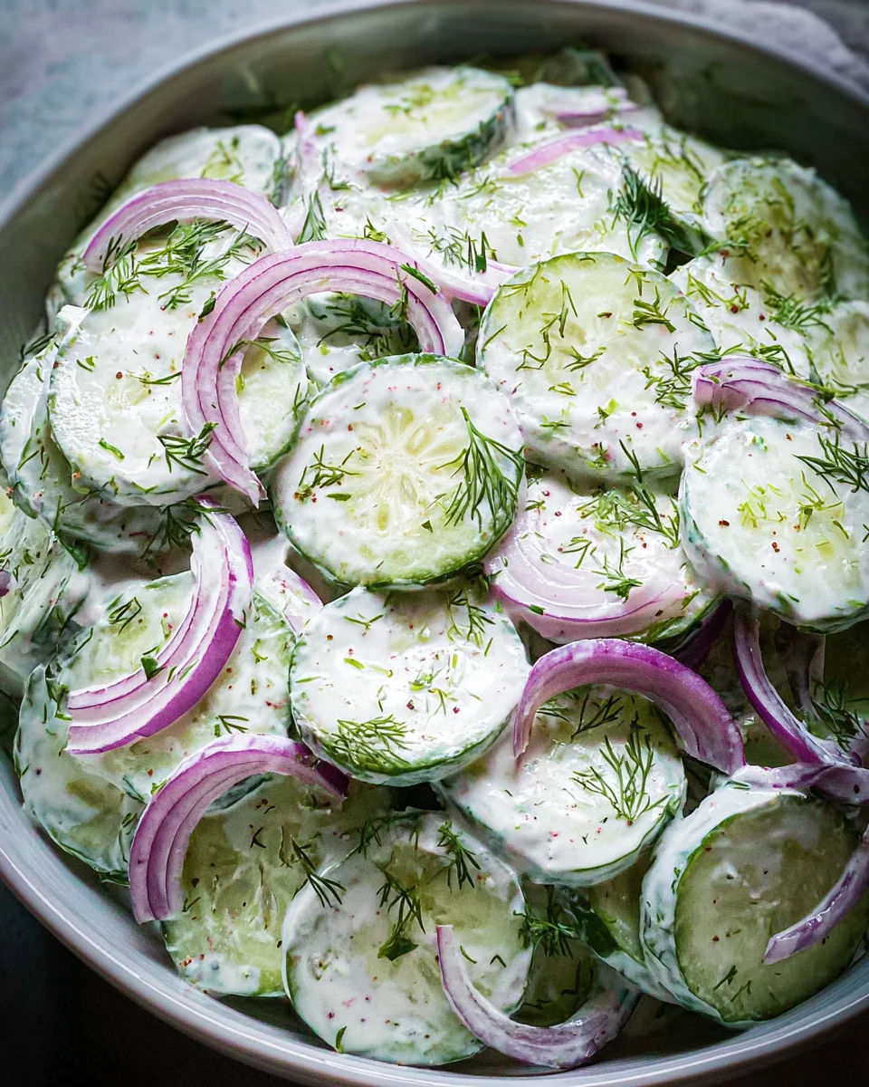 Creamy Cucumber Salad