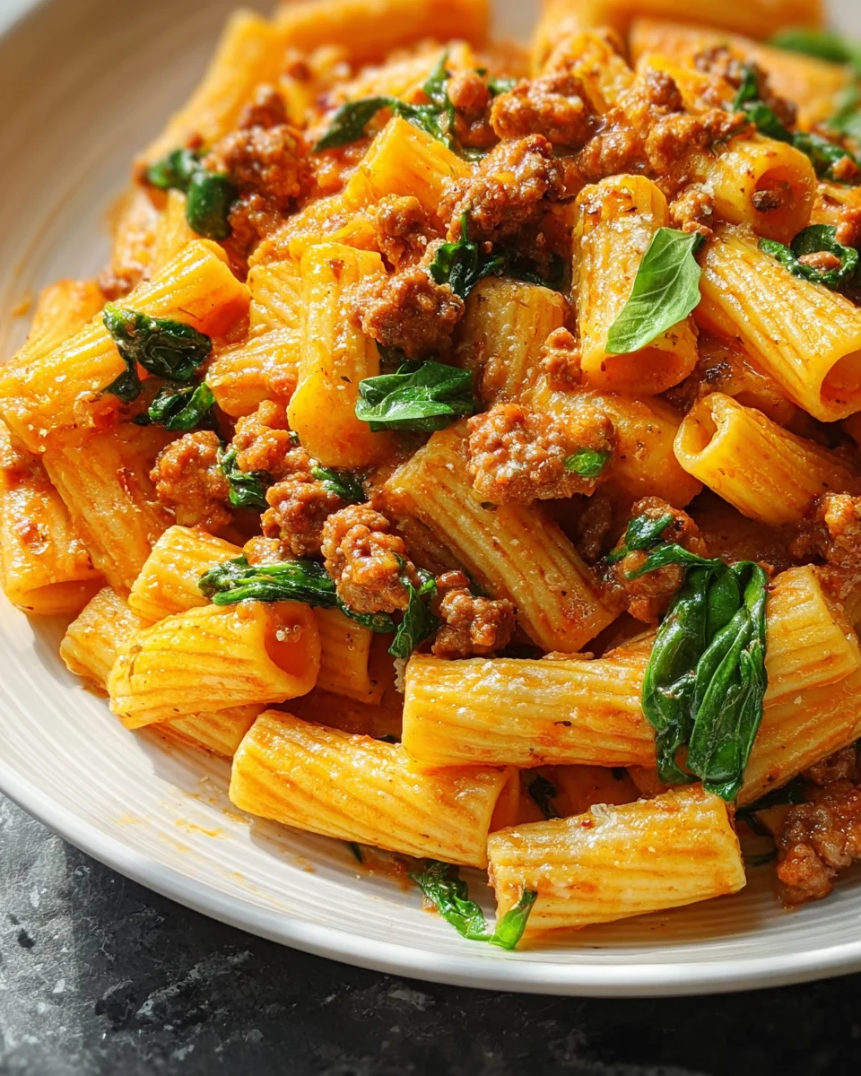 Creamy Sausage Rigatoni 21 Creamy