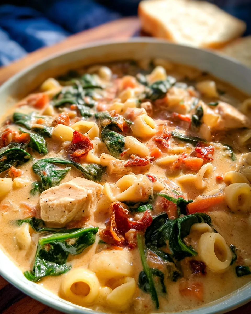 Creamy Tuscan Chicken Soup
