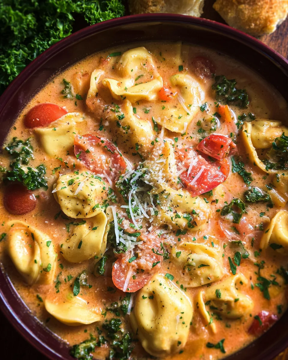 Creamy Tuscan Tortellini Soup 19 Creamy