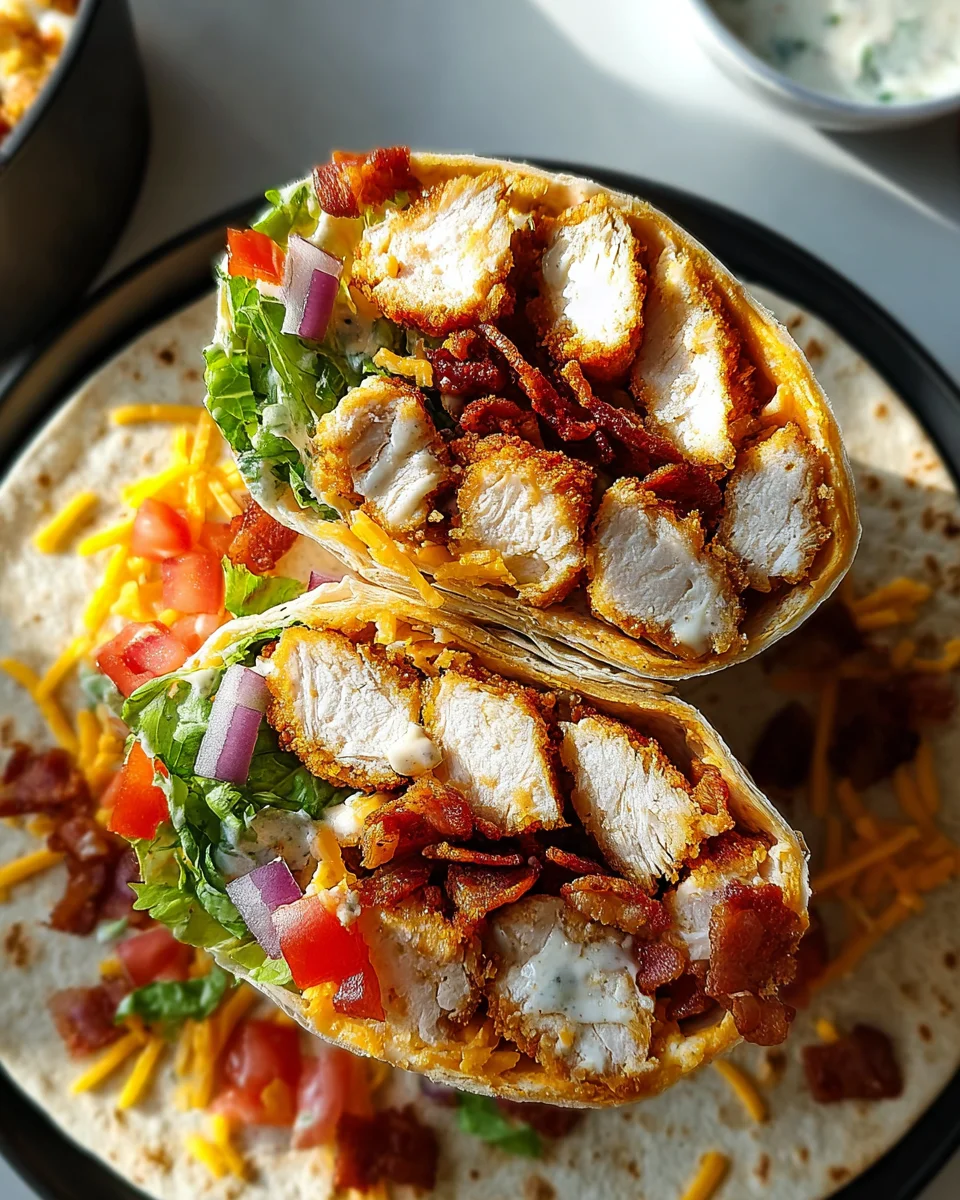 Crispy Chicken Bacon Ranch Wrap