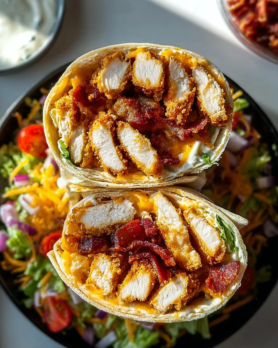Crispy Chicken Bacon Ranch Wrap 23 Crispy
