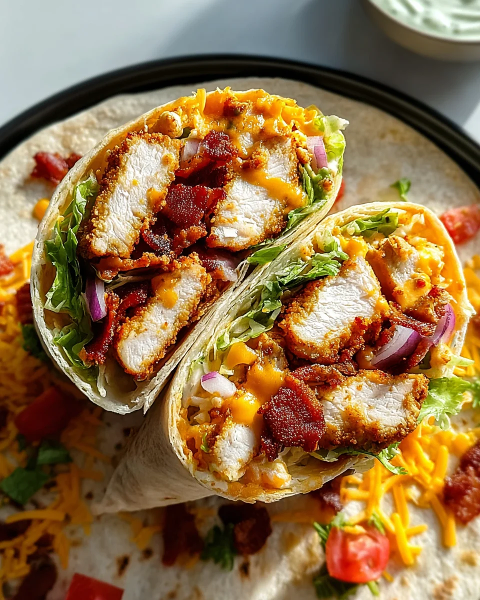 Crispy Chicken Bacon Ranch Wrap 24 Crispy
