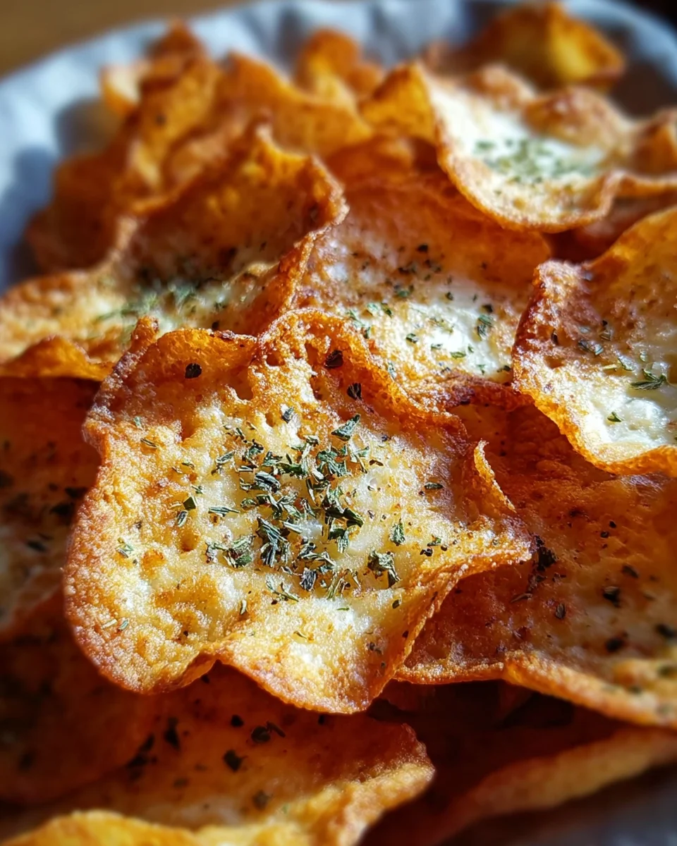 Crispy Cottage Cheese Chips