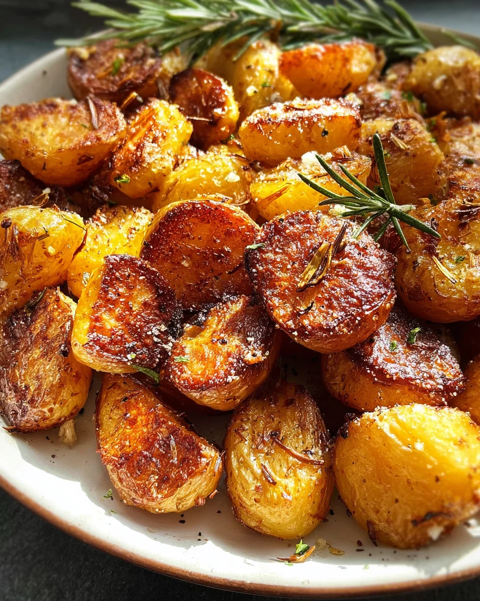 Crispy Roast Potatoes with Rosemary and Garlic - Whole30 16 Crispy