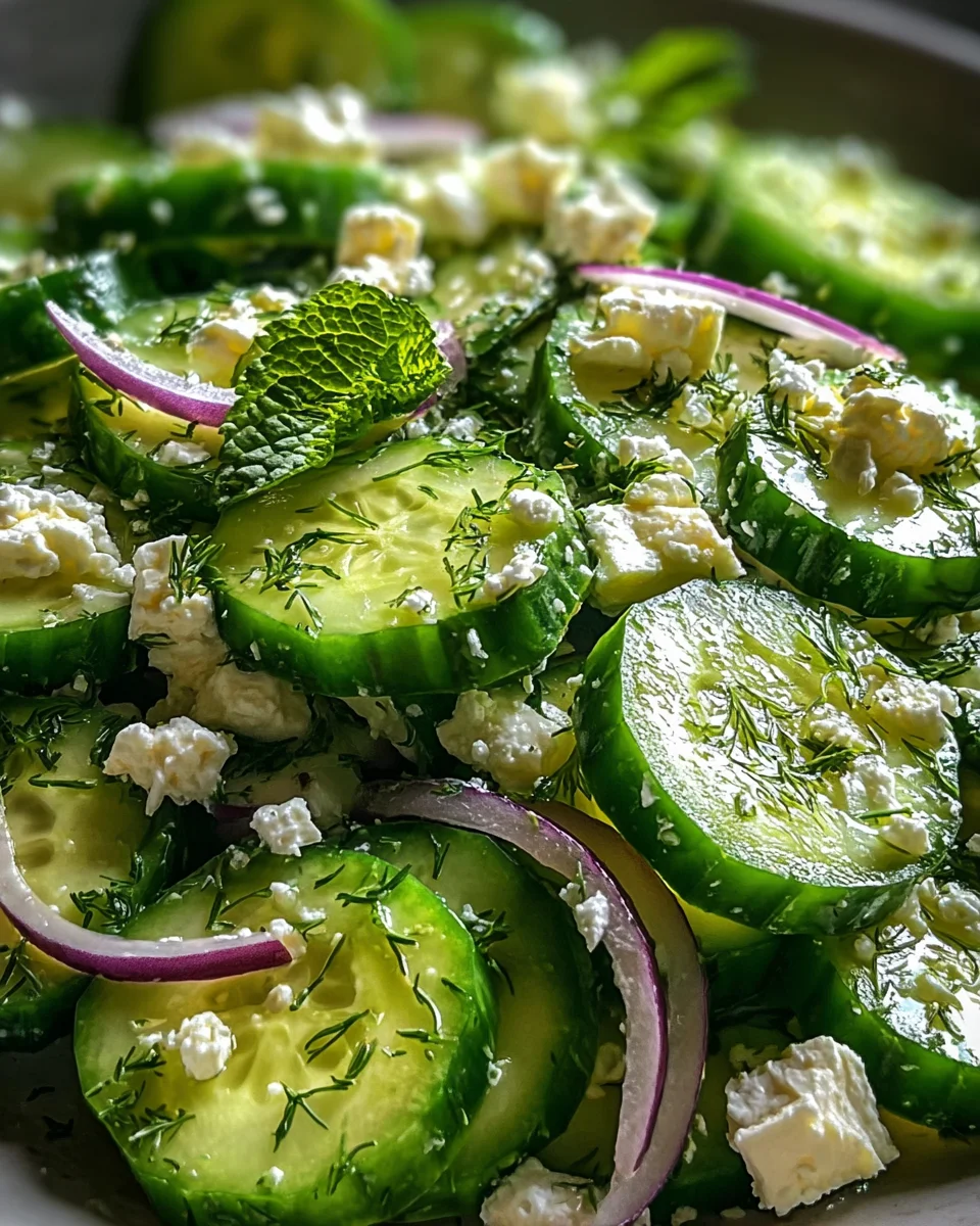 Cucumber Feta Salad 18 Cucumber