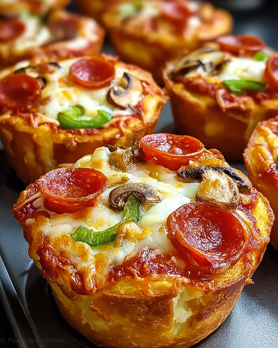 Deep Dish Pizza Cupcakes