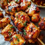 Easy Grilled Asian Chicken Skewers with Honey Garlic Sauce 23 Easy Grilled Asian Chicken Skewers with Honey Garlic Sauce