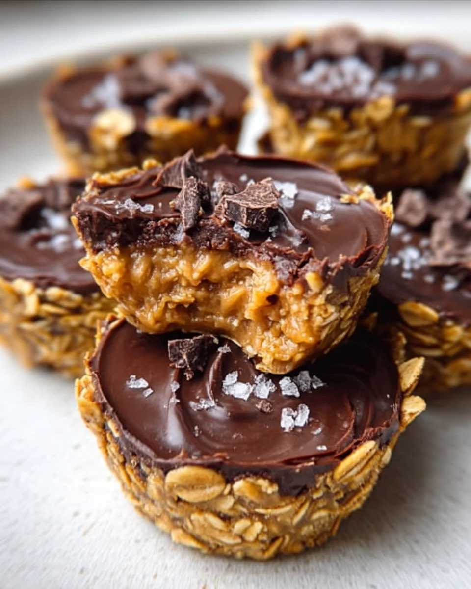 Easy No Bake Peanut Butter Oat Cups 18 Easy