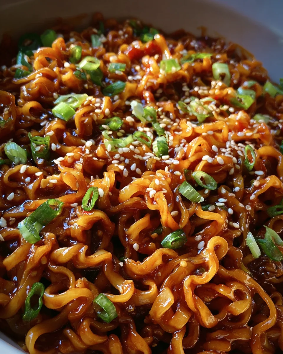 Easy Saucy Ramen Noodles