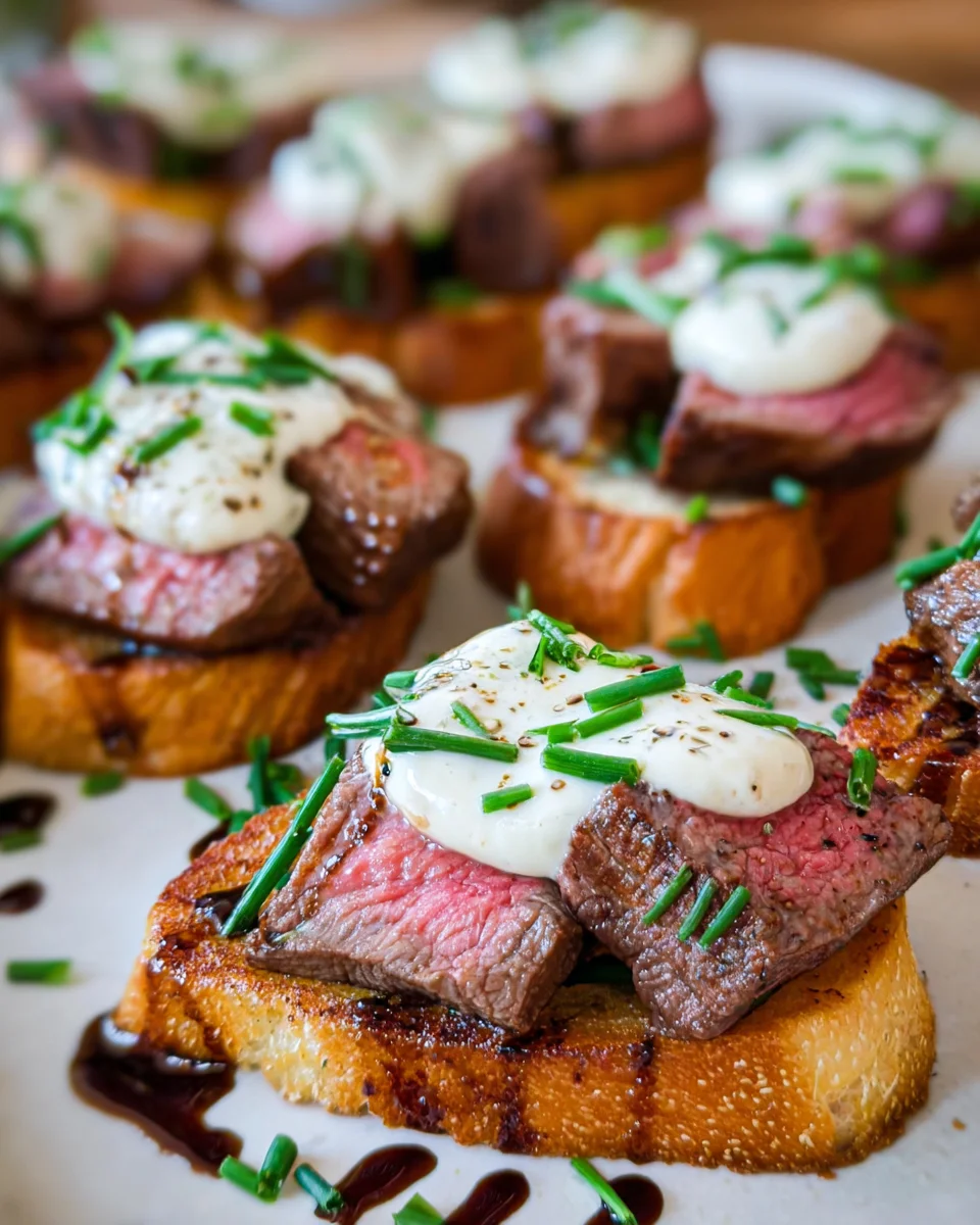 Easy Steak Crostini (with Horseradish Sauce) 17 Easy