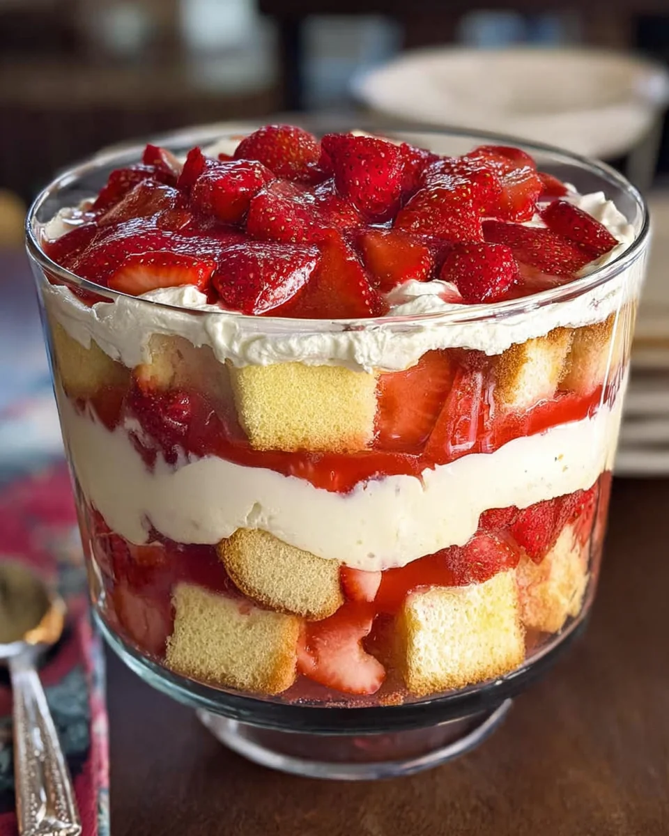 Easy Strawberry Trifle with Pound Cake 16 Easy