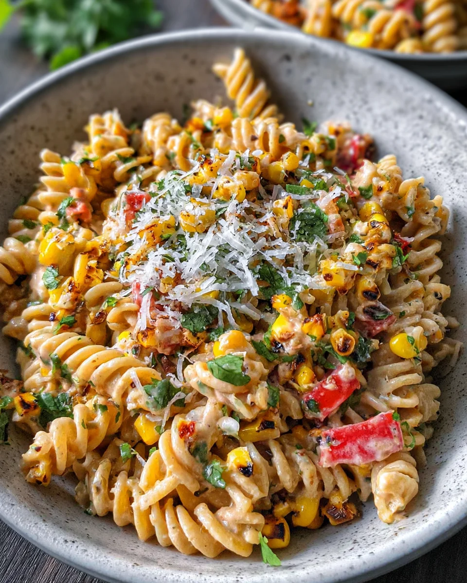 Esquites-Inspired Pasta Salad (Mexican Street Corn-Inspired)