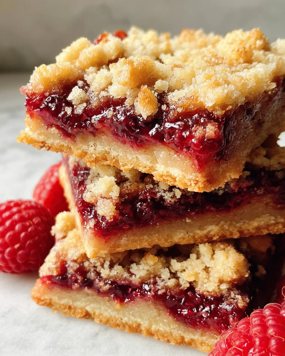 Fabulous Five Ingredient Raspberry Bars
