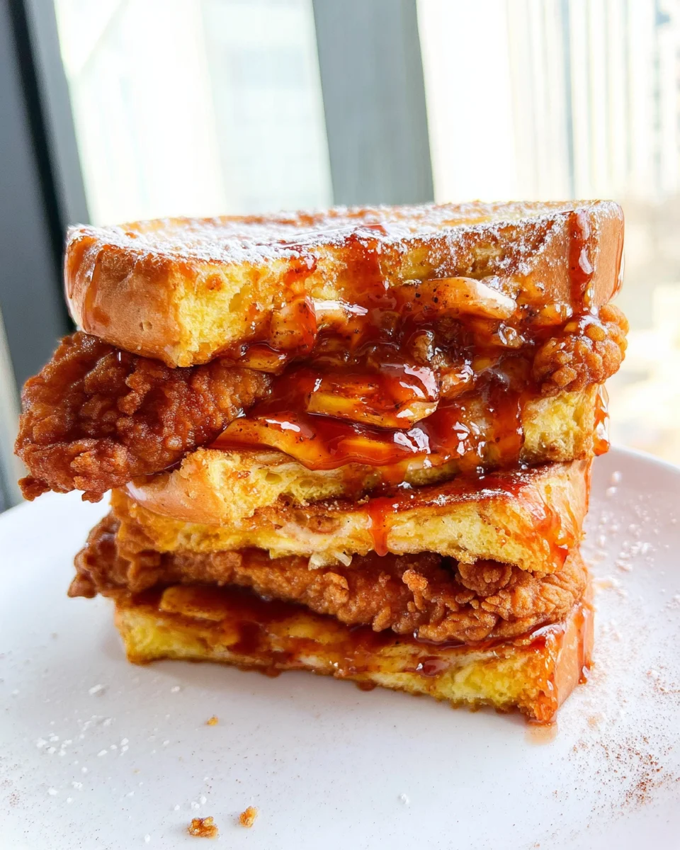 French Toast Fried Chicken Sandwich