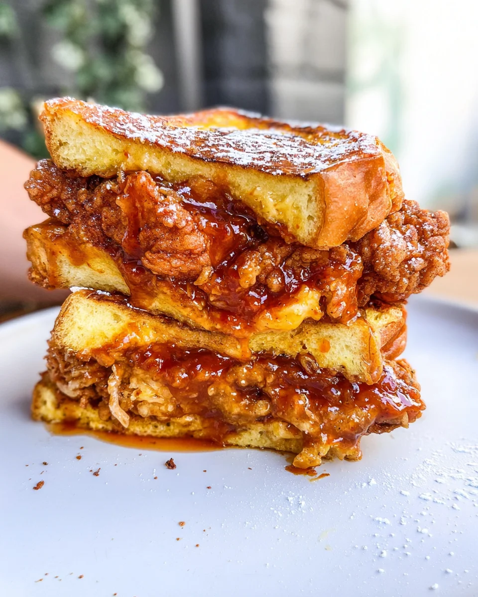 French Toast Fried Chicken Sandwich 34 French