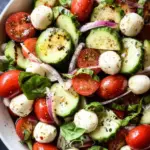 Fresh Cucumber Caprese Salad 21 Fresh Cucumber Caprese Salad