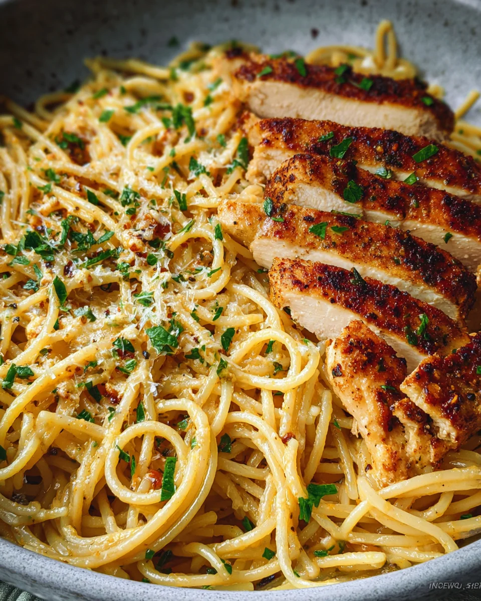Garlic Butter Chicken Pasta
