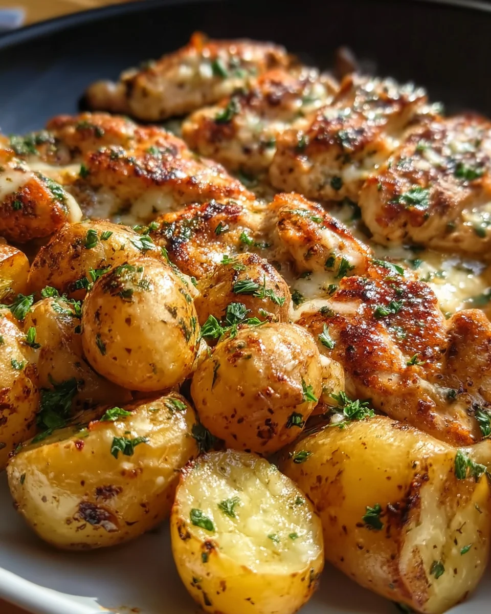 Garlic Parmesan Chicken and Potatoes (One-Pan Dinner) 19 Garlic