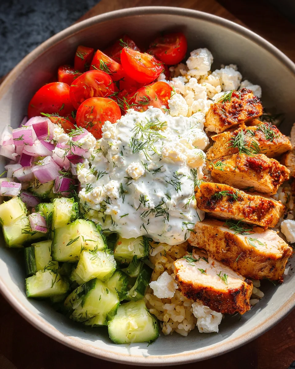 Greek Chicken Bowls