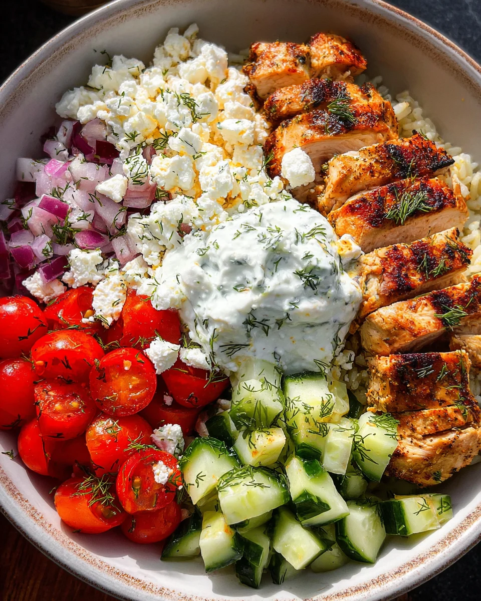 Greek Chicken Bowls 35 Greek