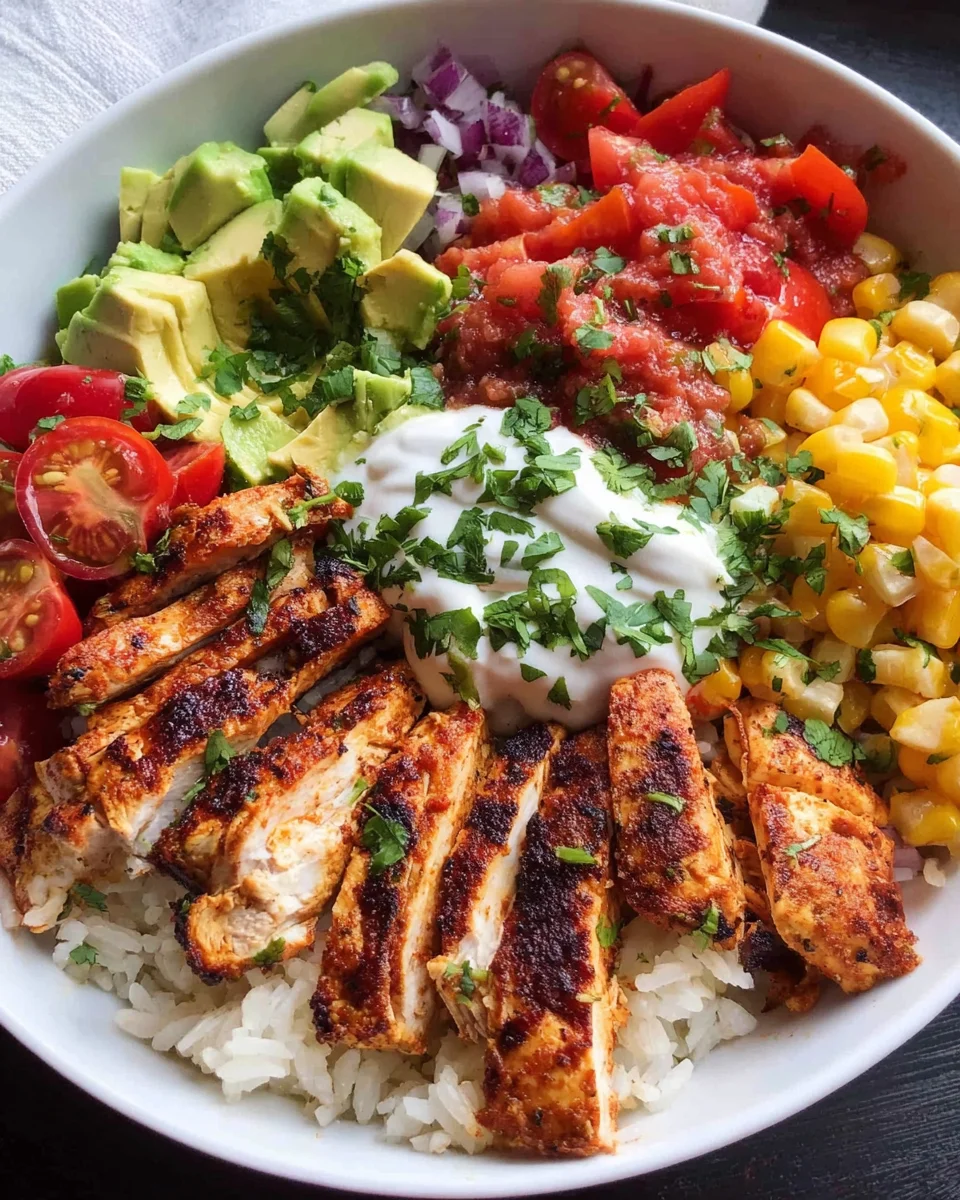 Grilled Chicken Burrito Bowls