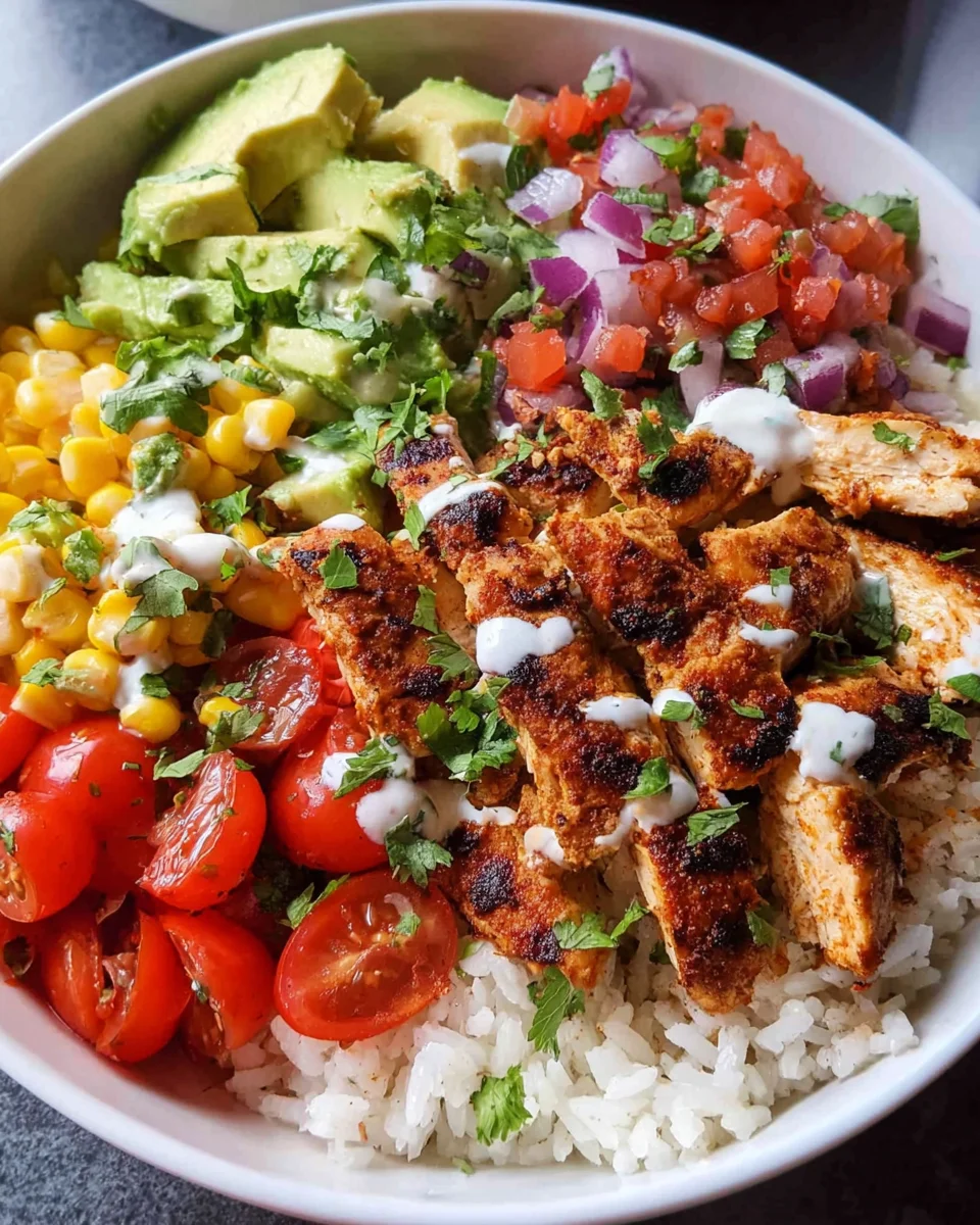 Grilled Chicken Burrito Bowls 16 Grilled