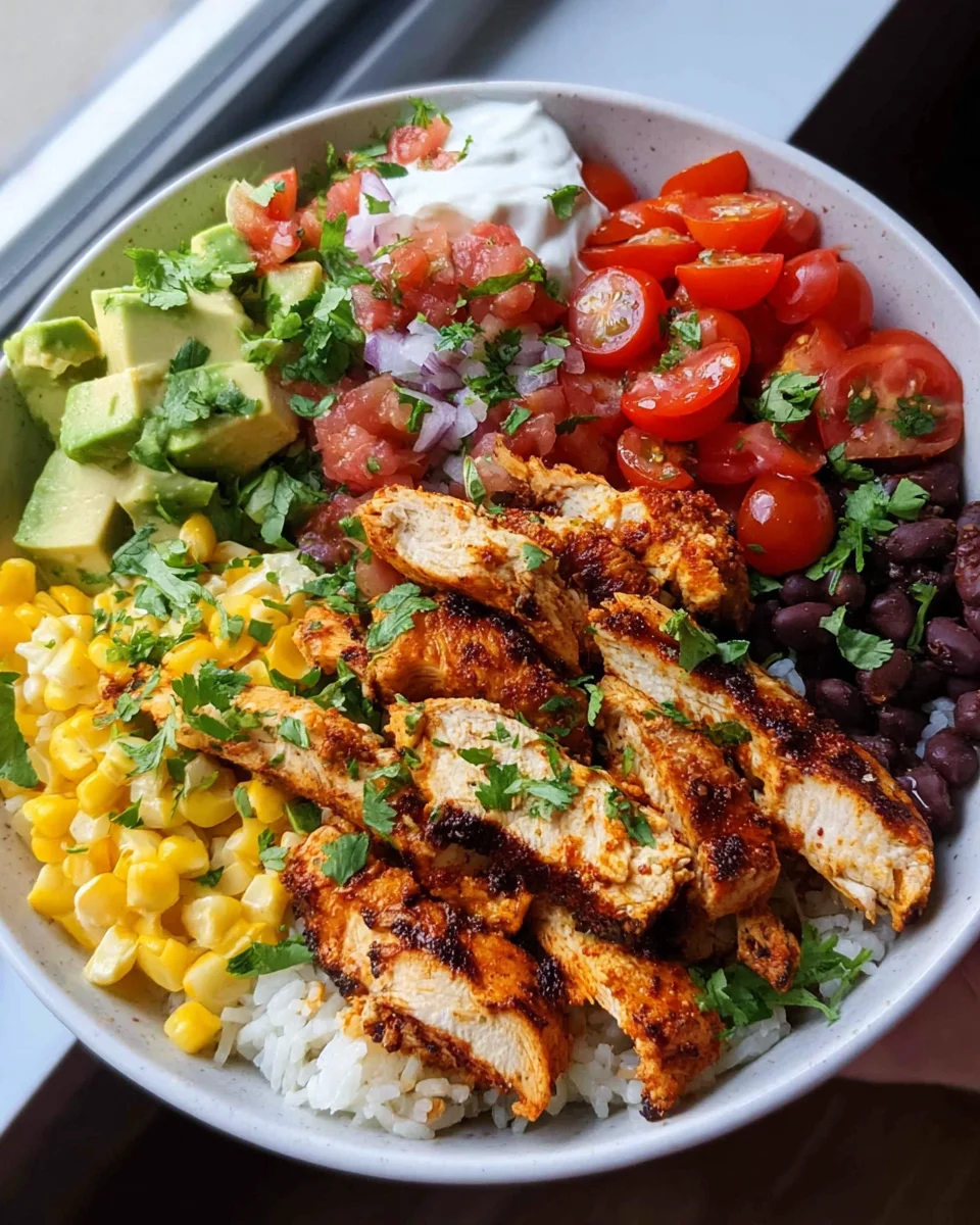 Grilled Chicken Burrito Bowls 17 Grilled