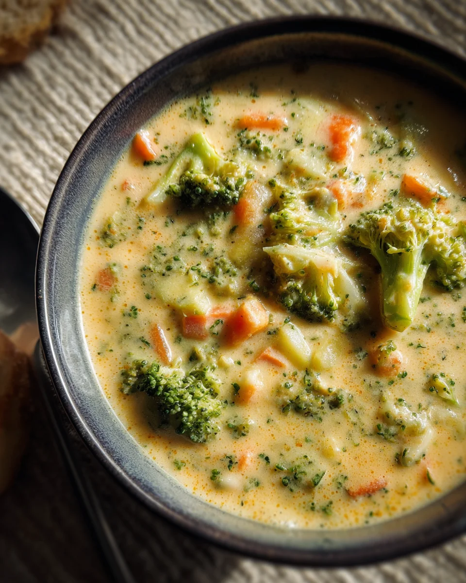 High Protein Broccoli Cheddar Soup 28 High