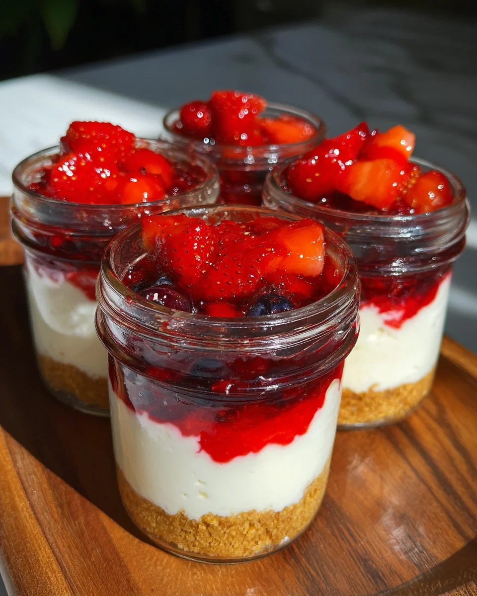 High Protein Cheesecake Jars