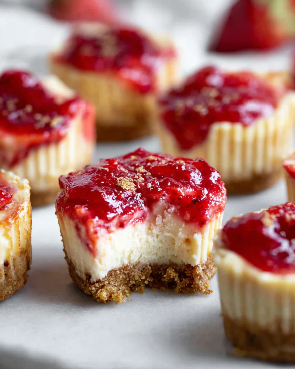 High Protein Healthy Strawberry Cheesecake Bites