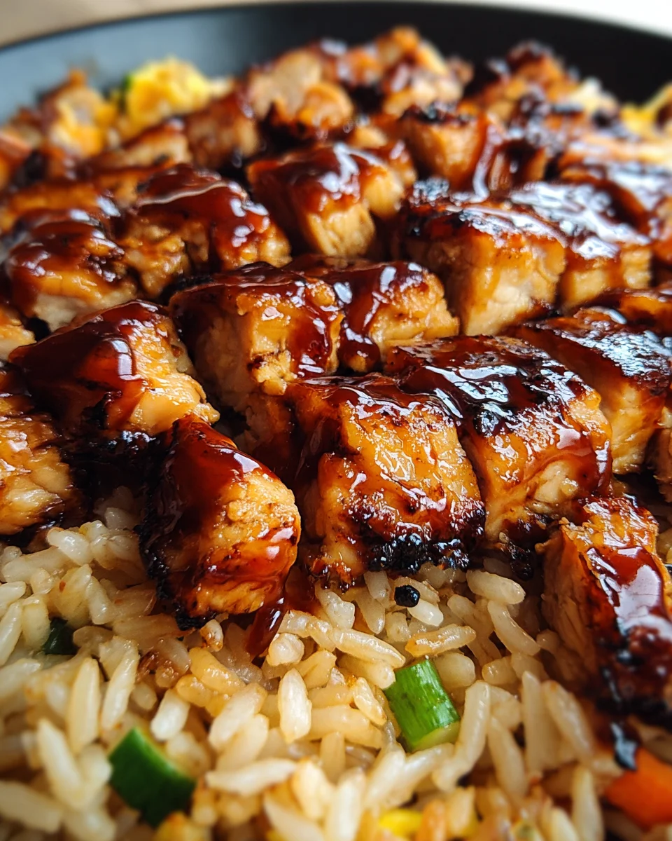 Honey BBQ Chicken Rice