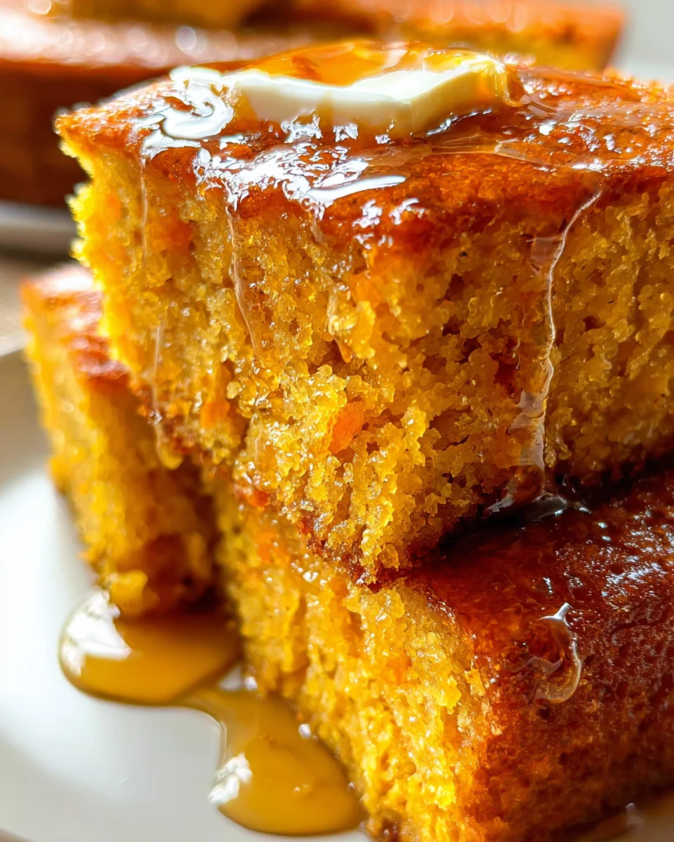Honey Butter Sweet Potato Cornbread 27 Honey
