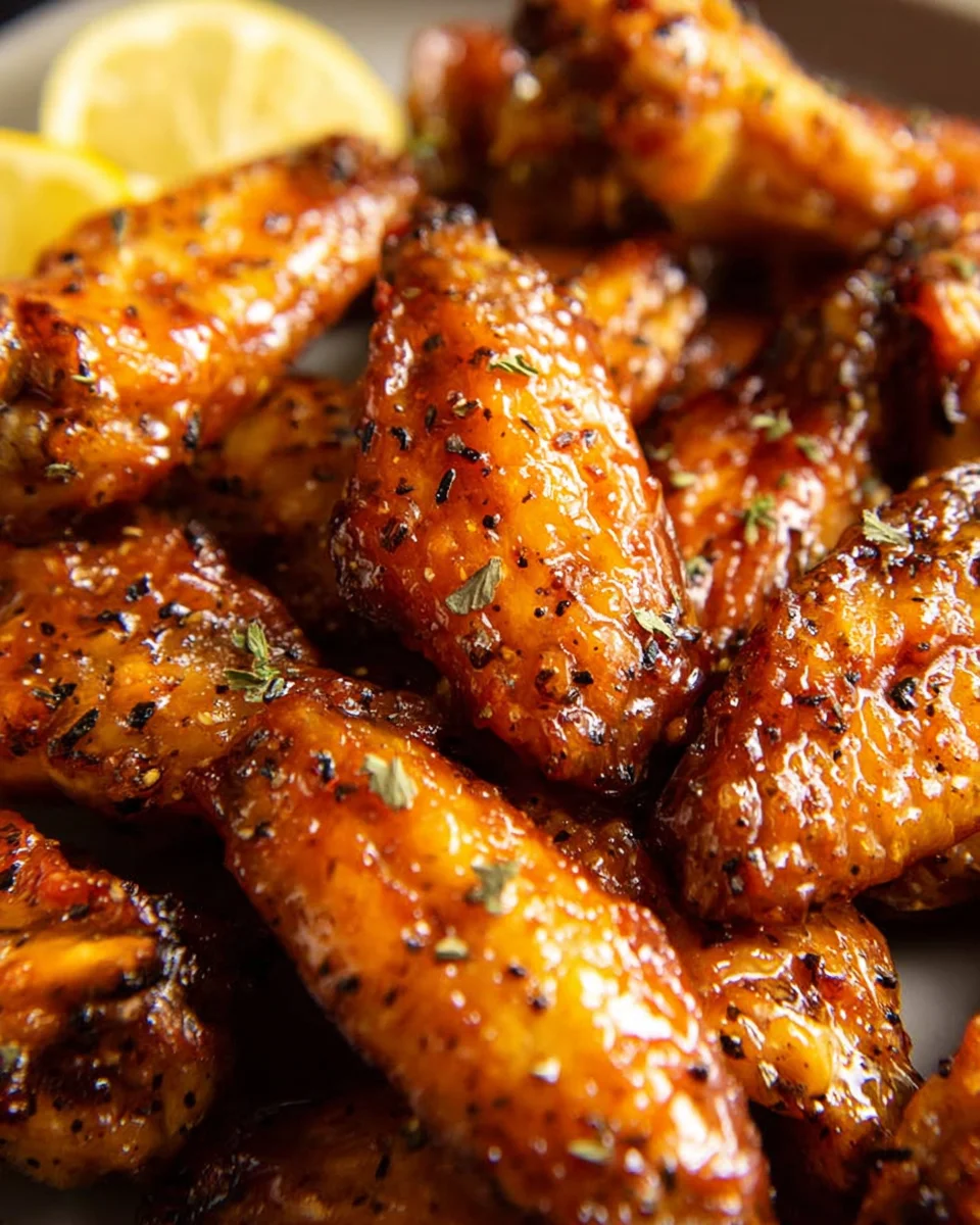 Honey Lemon Pepper Wings 24 Honey