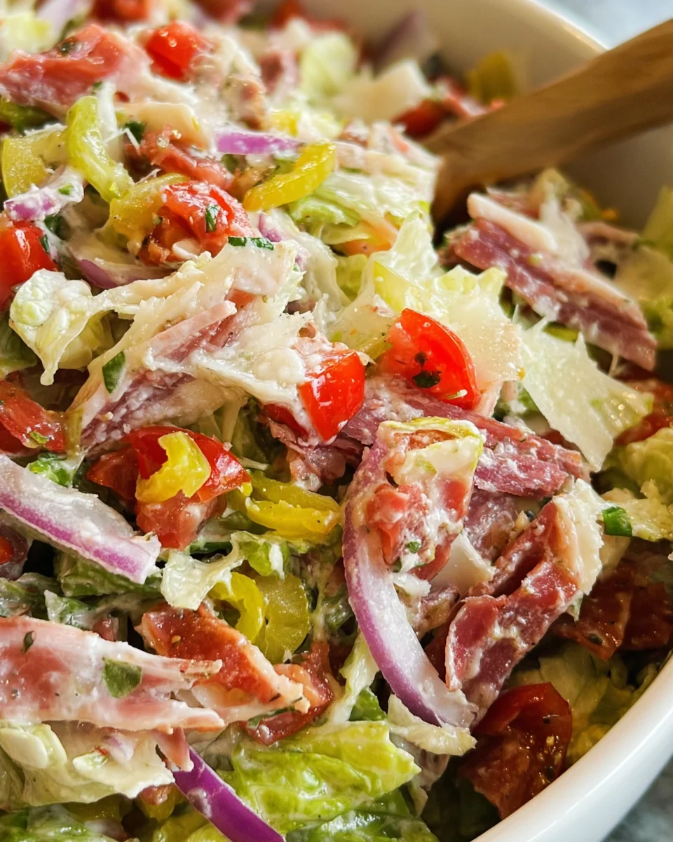Italian Grinder Salad (Chopped Sub Salad)