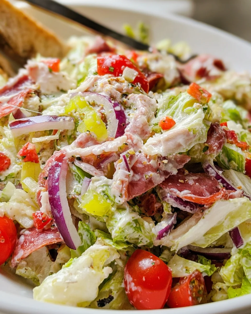 Italian Grinder Salad (Chopped Sub Salad) 24 Italian