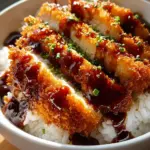 Japanese Katsu Bowls with Tonkatsu Sauce