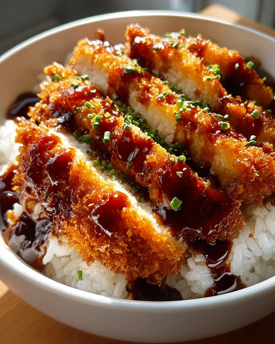 Japanese Katsu Bowls with Tonkatsu Sauce