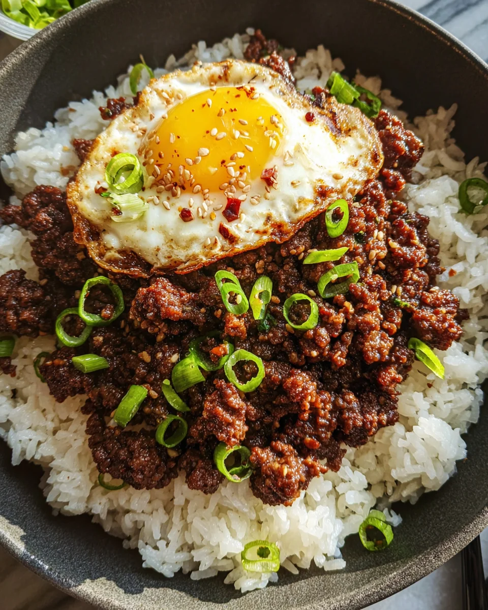 Korean Ground Beef Bowl (25-Minutes)