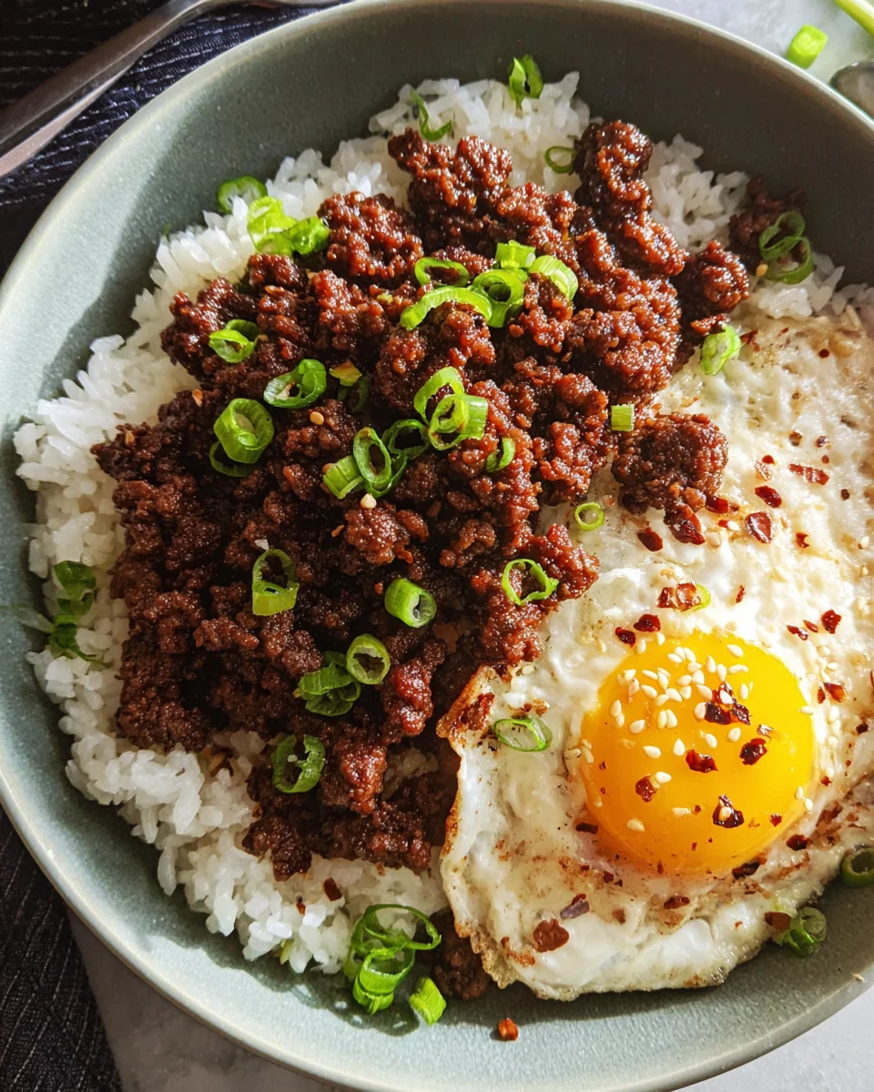Korean Ground Beef Bowl (25-Minutes) 19 Korean