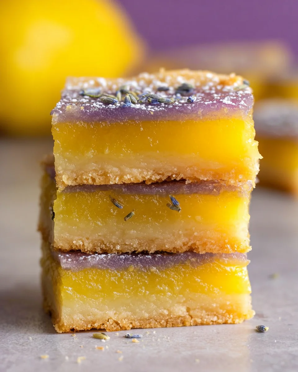 Lavender Lemon Bars