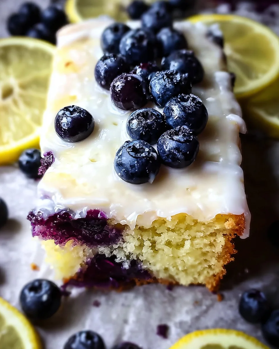 Lemon Blueberry Sheet Cake