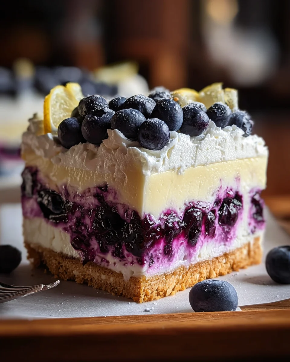 Lemon Blueberry Shortbread Mousse Cake 19 Lemon