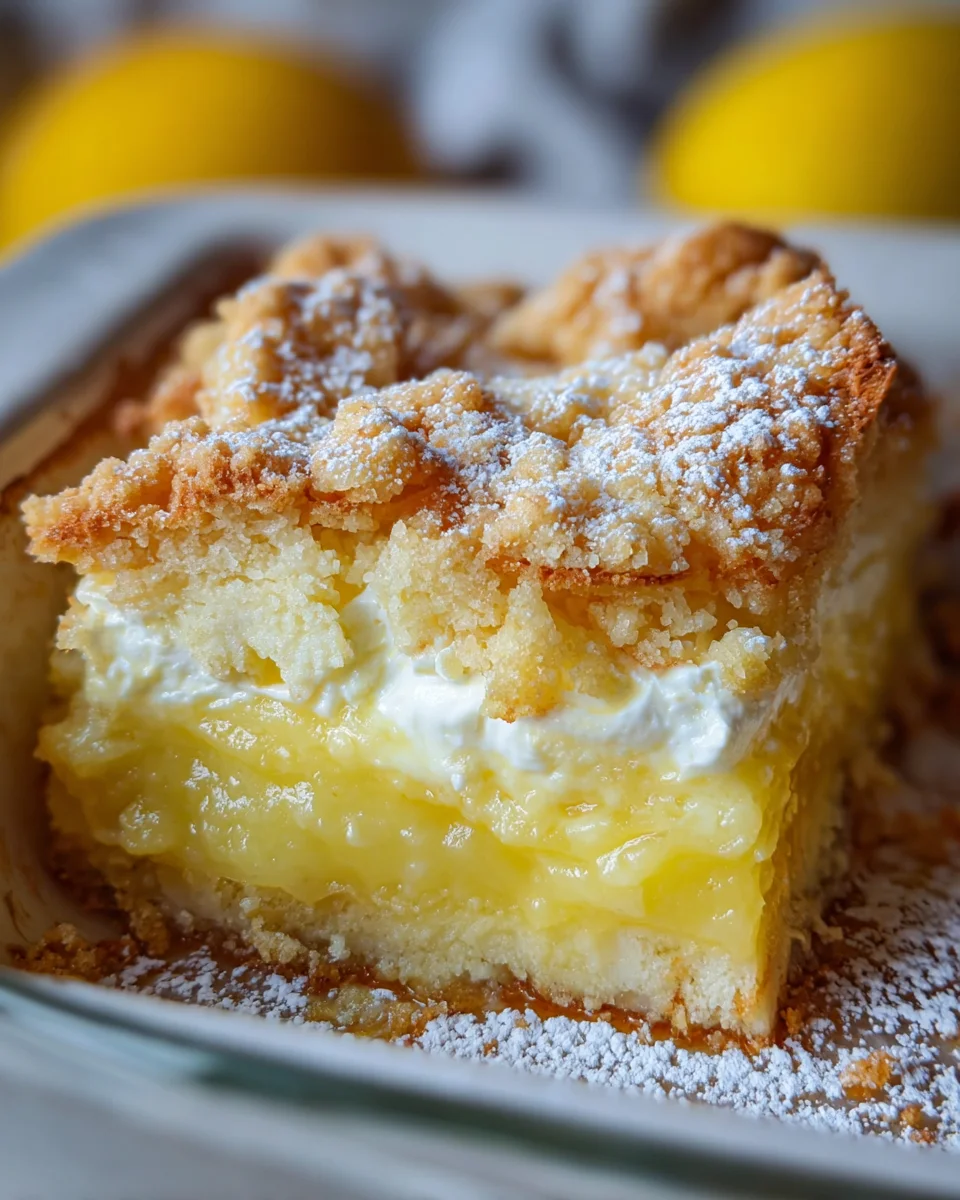 Lemon Cream Cheese Dump Cake Recipe